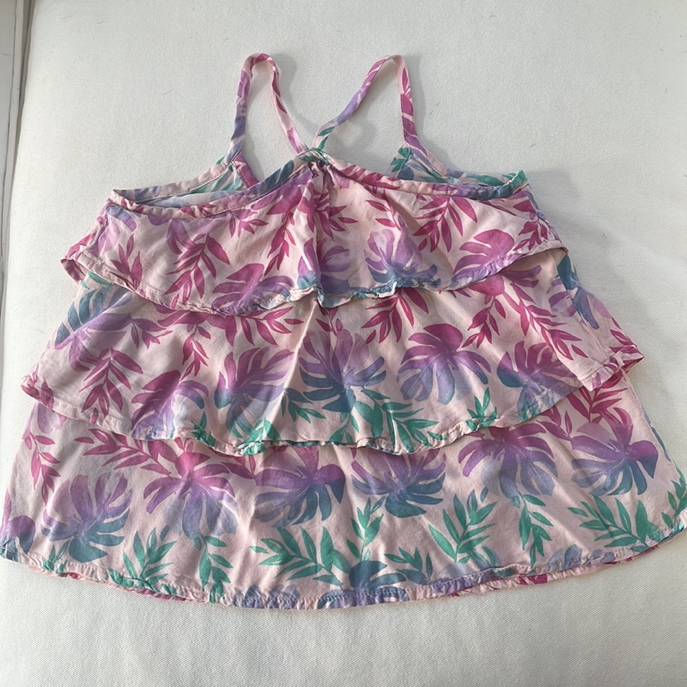 AWESOME TOP Abercrombie kids Monstera leaf top, 7/8 - Picture 4 of 4